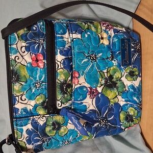 Donna Sharp Blue Floral Bag